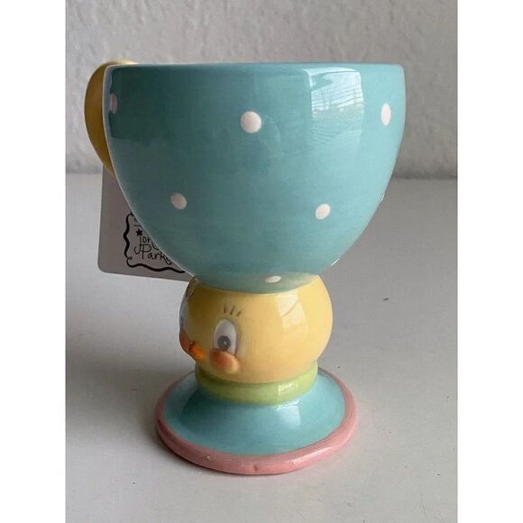 Johanna Parker Easter Dottie Chick Fancy Ceramic Mug Decor Spring NEW - Picture 4 of 11